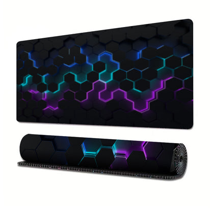 Honeycomb Gaming Mouse Mat Desk Pad (Black, Green, Red)