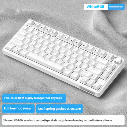 Wireless Mechanical Keyboard with RGB Backlight and Hot-Swap Technology