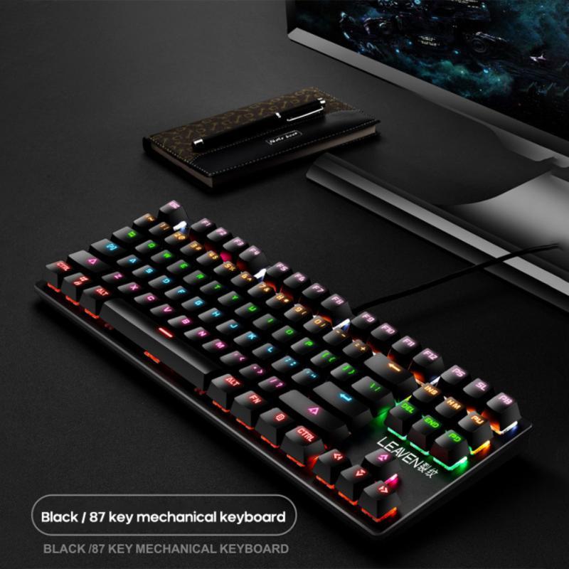 87-Key Mechanical Keyboard with Green Shaft and Dynamic Backlight (NR - 122021021)