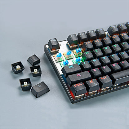 87-Key Mechanical Keyboard with Green Shaft and Dynamic Backlight (NR - 122021021)