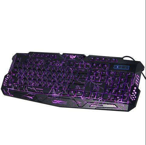 RGB LED Backlit Gaming Keyboard with Ergonomic Design (NR - 122021013)