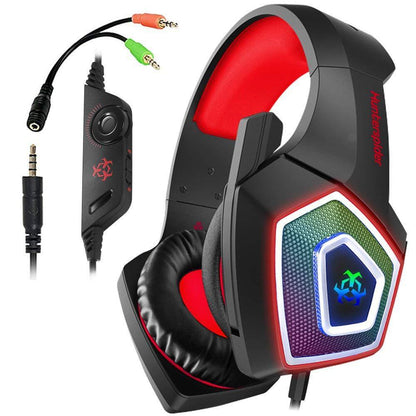 RGB Colorful Wired Gaming Headset with Microphone (NR - 122021010)