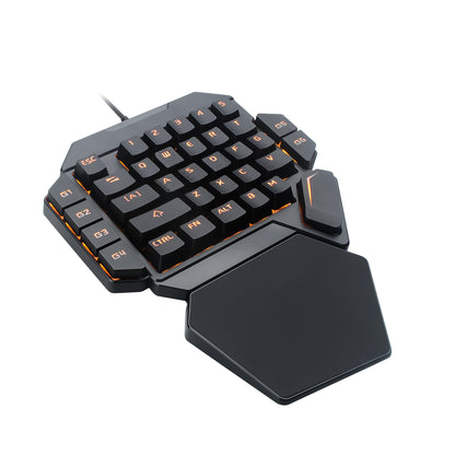 One-Handed Mechanical Gaming Keyboard with Hand Rest (NR - 122021023)