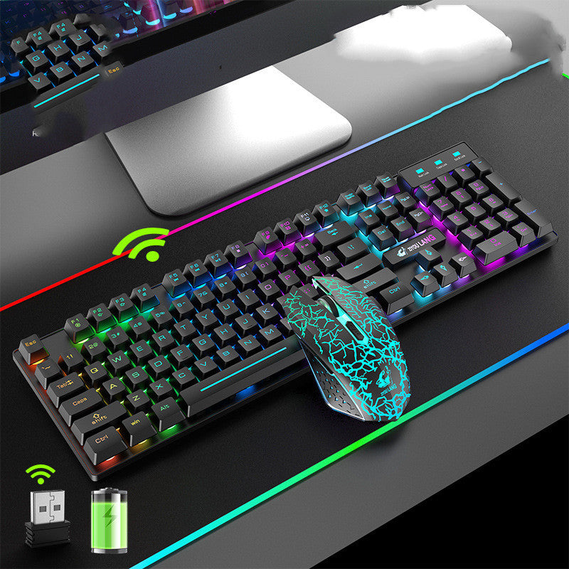 Rechargeable Wireless Mechanical Keyboard with Backlight (NR - 122021025)