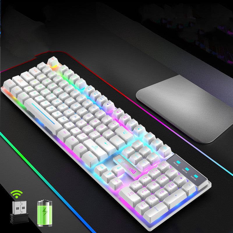 Rechargeable Wireless Mechanical Keyboard with Backlight (NR - 122021025)