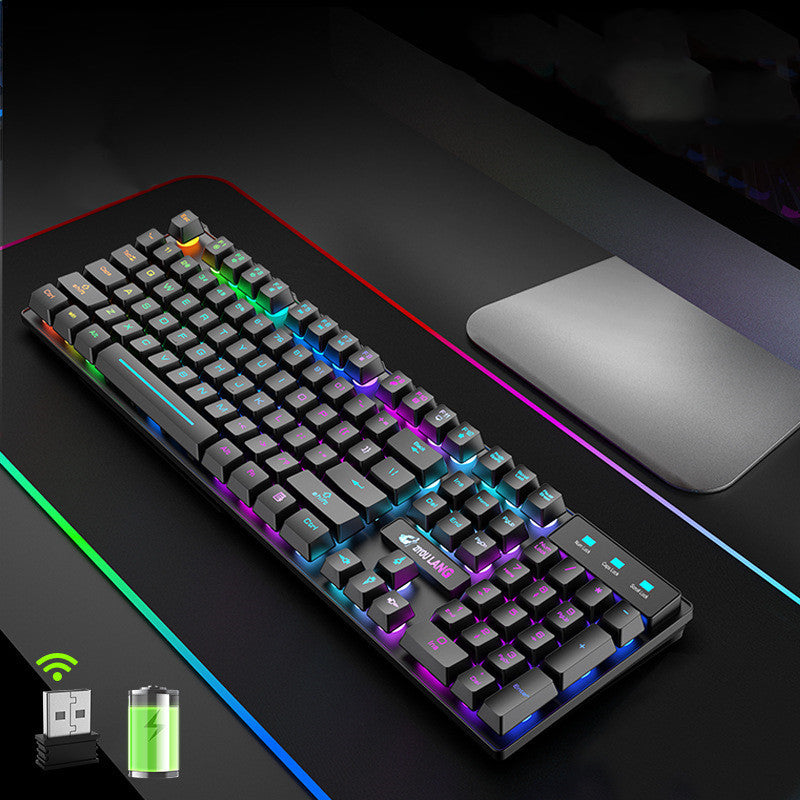 Rechargeable Wireless Mechanical Keyboard with Backlight (NR - 122021025)