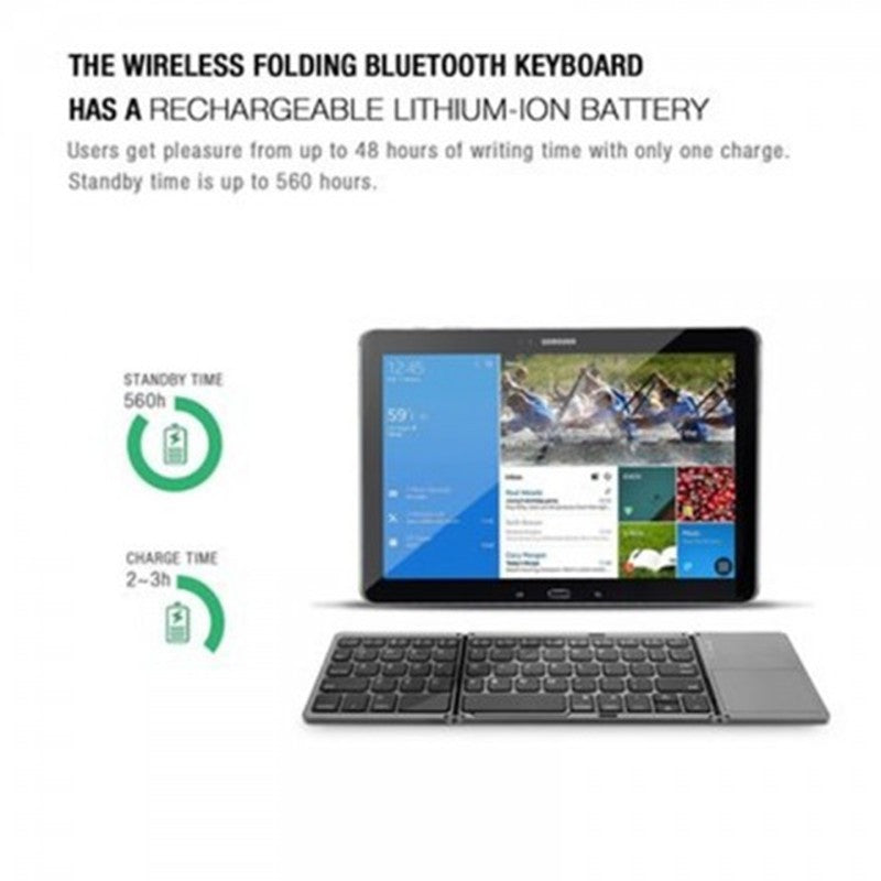 Product Name: Compact Folding Bluetooth Keyboard | 2 Colors |  (NR - 122021016)