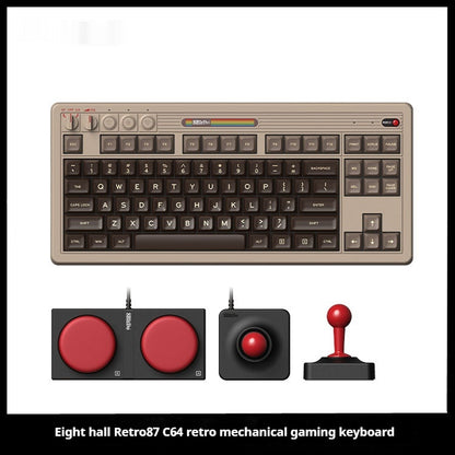 Wireless Retro Mechanical Gaming Keyboard with Rocker (NR - 122021004)