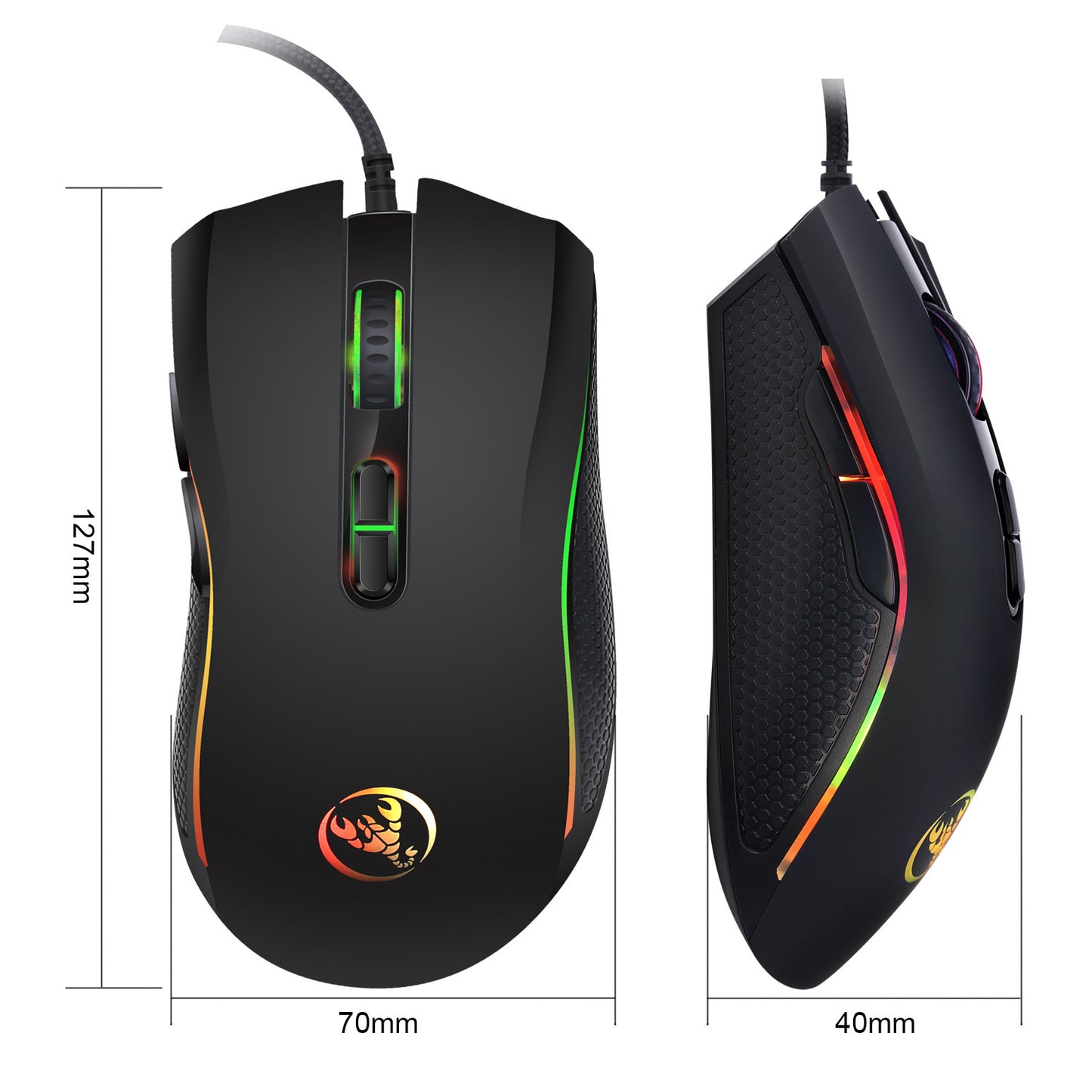 NT-015 Colorful Luminous Gaming Mouse: Style Meets Precision