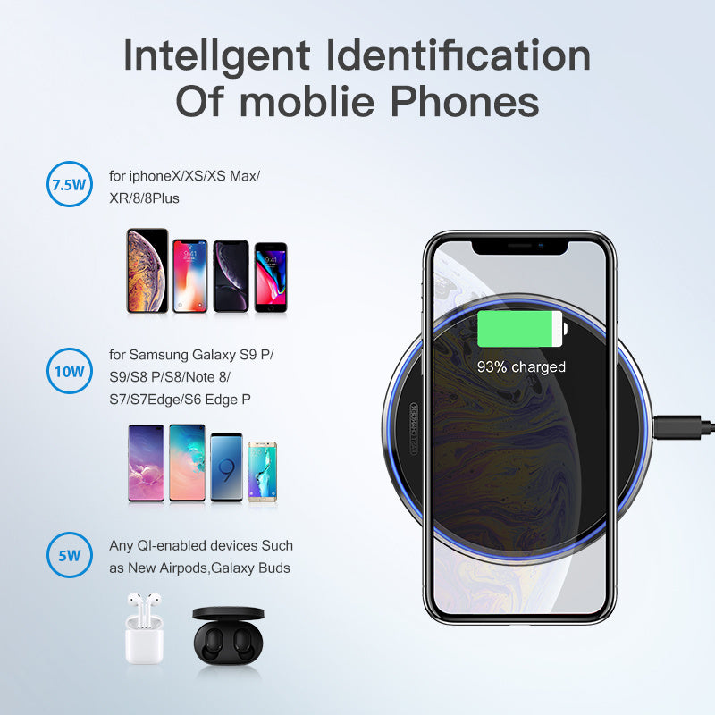 Mobile phone 10W Fast Wireless Charger (NR - 122021035)