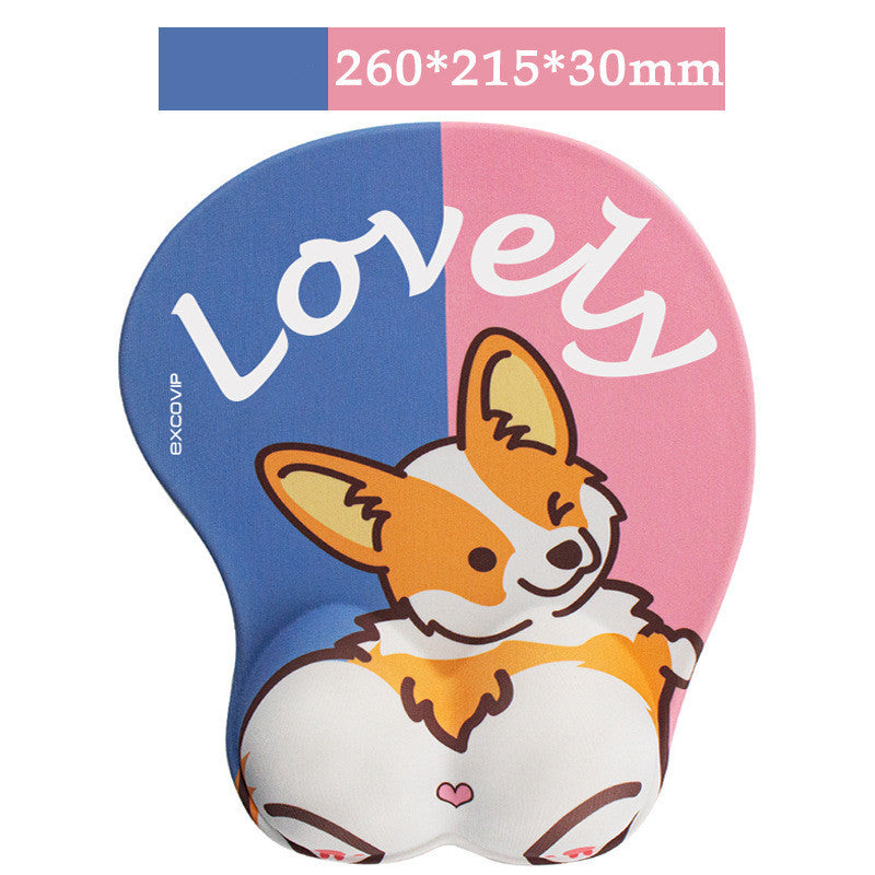 Gaming Anime Silicone Wrist Pad with Cute Corgi Designs (NR - 122021002)