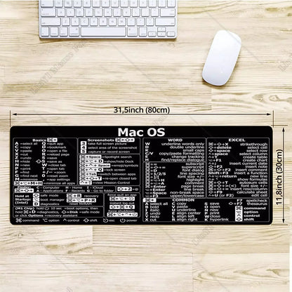 MacOS Shortcuts | Gaming Mouse Pad