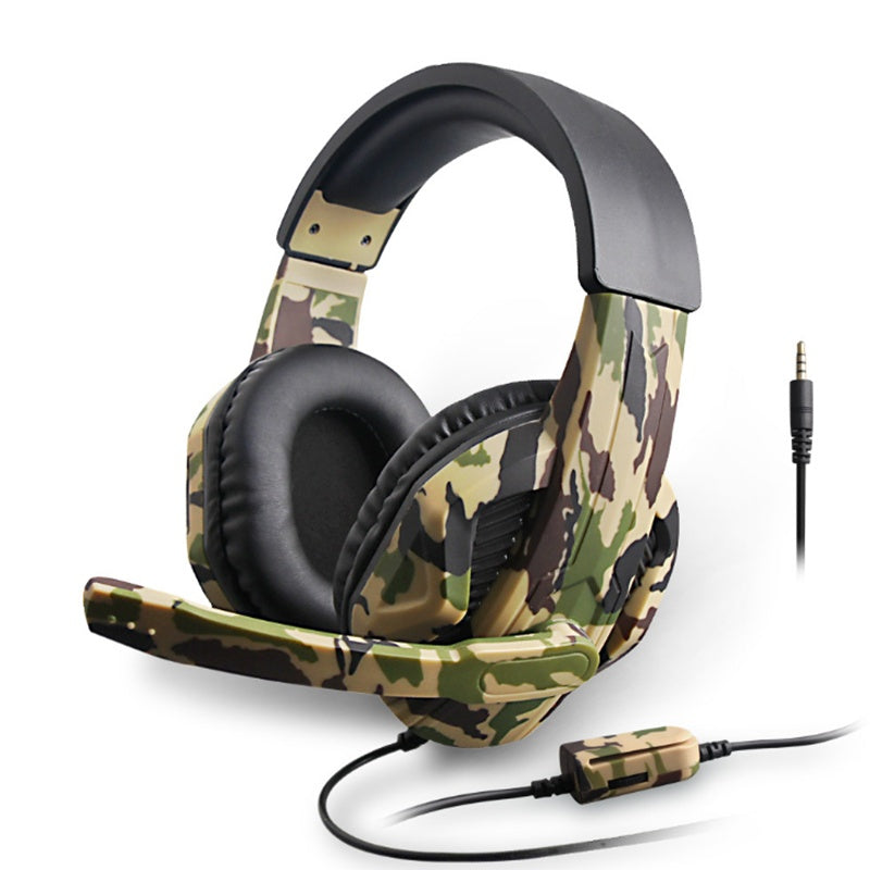 NT-012 Camouflage Gaming Headset: Immersive Bass and Bold Style