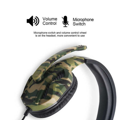 NT-012 Camouflage Gaming Headset: Immersive Bass and Bold Style