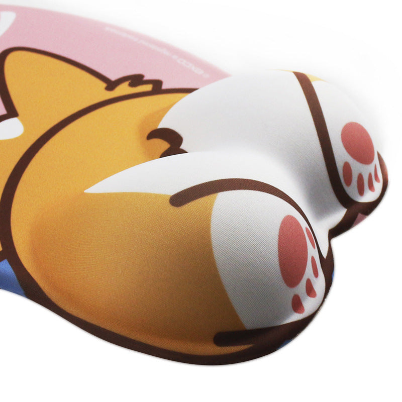 Gaming Anime Silicone Wrist Pad with Cute Corgi Designs (NR - 122021002)