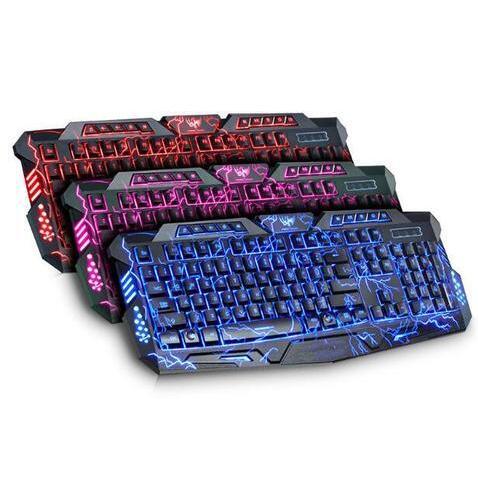 RGB LED Backlit Gaming Keyboard with Ergonomic Design (NR - 122021013)