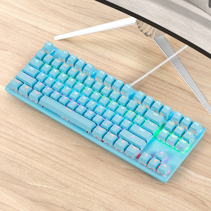 87-Key Mechanical Keyboard with Green Shaft and Dynamic Backlight (NR - 122021021)