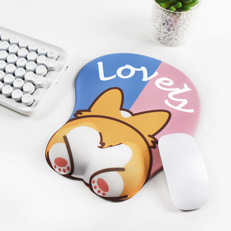 Gaming Anime Silicone Wrist Pad with Cute Corgi Designs (NR - 122021002)