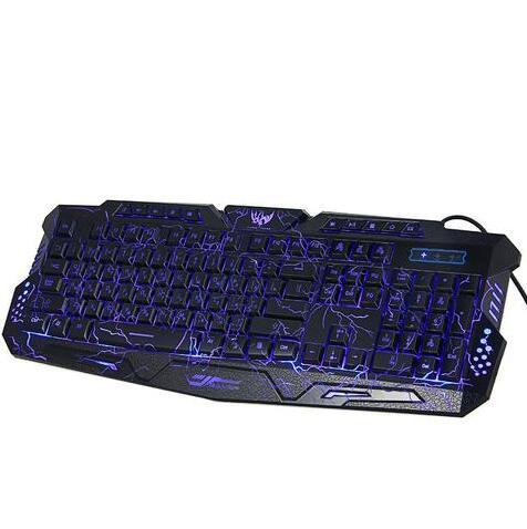 RGB LED Backlit Gaming Keyboard with Ergonomic Design (NR - 122021013)