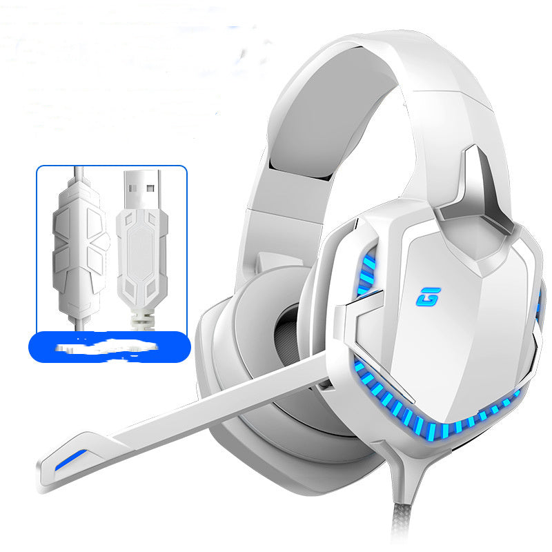 NT-016 Blue Head-Mounted Gaming Headset: Versatile and Stylish (Black-Blue or White)