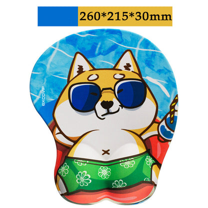 Gaming Anime Silicone Wrist Pad with Cute Corgi Designs (NR - 122021002)