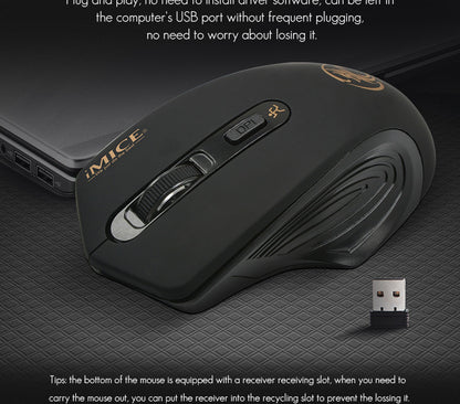 2.4G Wireless Silent Mouse for Home and Office