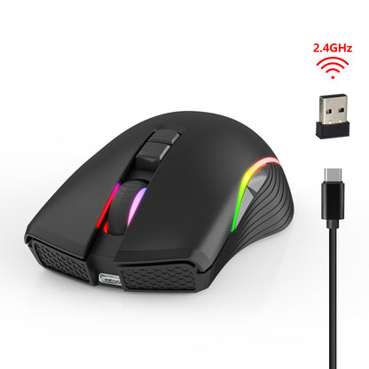 Seven-Button Gaming RGB Luminous Mouse with Type-C Interface (NR - 122021001)