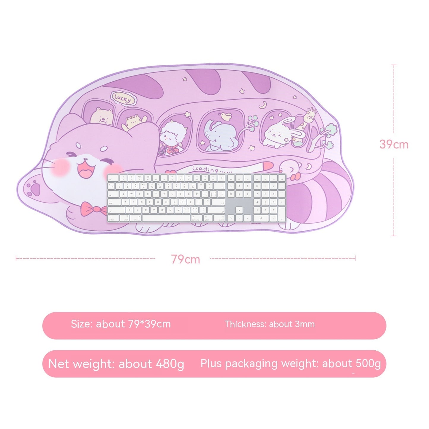 CAT Bus Large Mouse Pad