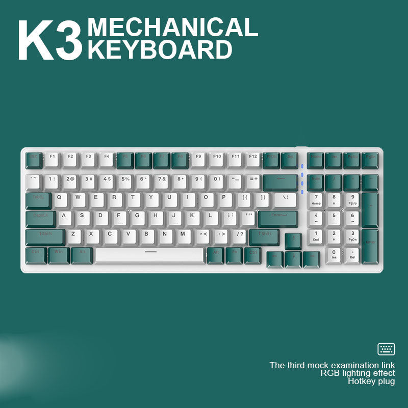 Plastic Mechanical Gaming Keyboard with Waterproof Function