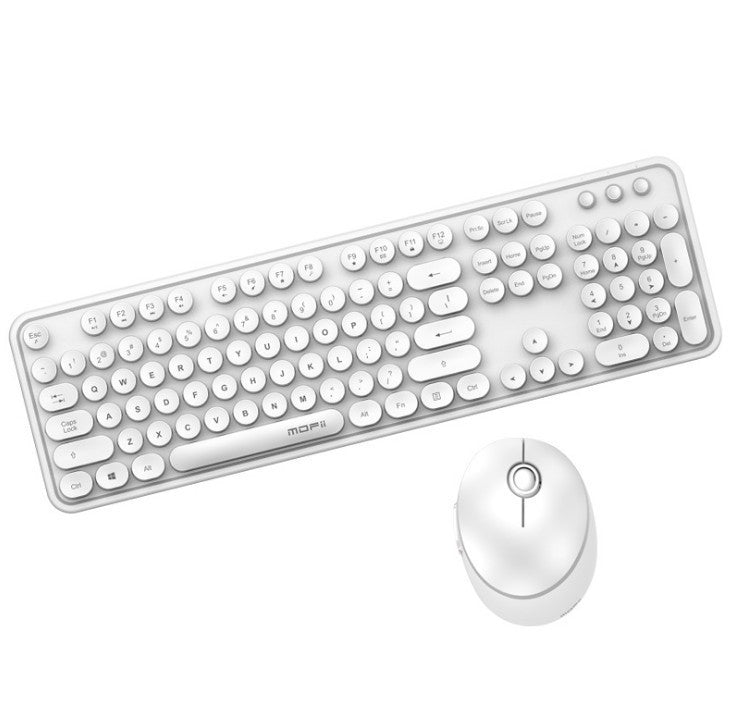 Modern Cute Wireless Keyboard and Mouse Set (NR - 122021024)