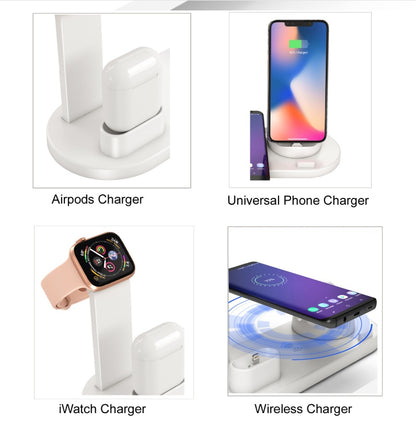 Three-in-One Wireless Charger with Rotating Cradle (NR - 122021038)