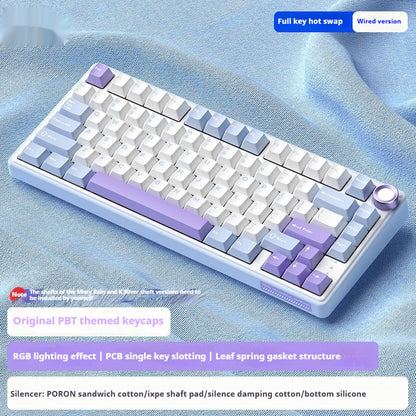 Wireless Mechanical Keyboard with RGB Backlight and Hot-Swap Technology